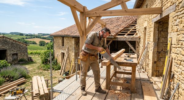 Choisir un charpentier dans le Gers pour une rénovation durable